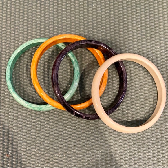 "Marbleized" Stacking Bracelets - Set of 4!!! - Picture 5 of 7